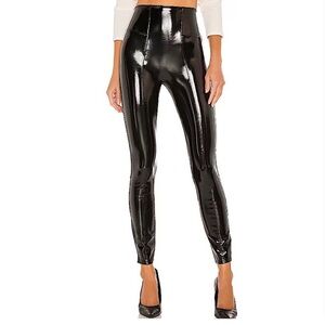 Spanx Faux Leather High-Shine Black Leggings